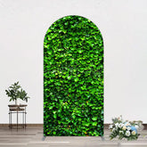 Lofaris Spring Natural Green Leaves Birthday Arch Backdrop